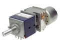 ALPS potentiometer motorized RK27112MC 10K 50K 100K logarithmic or linear dual RK27 rotary